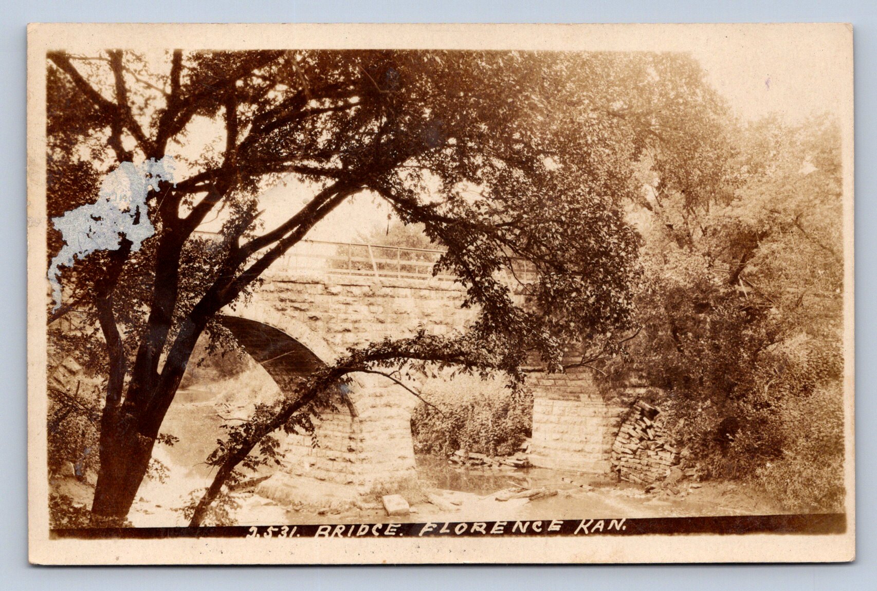 J94/ Florence Kansas RPPC Postcard c1910 Arch Stone Bridge 59 | eBay